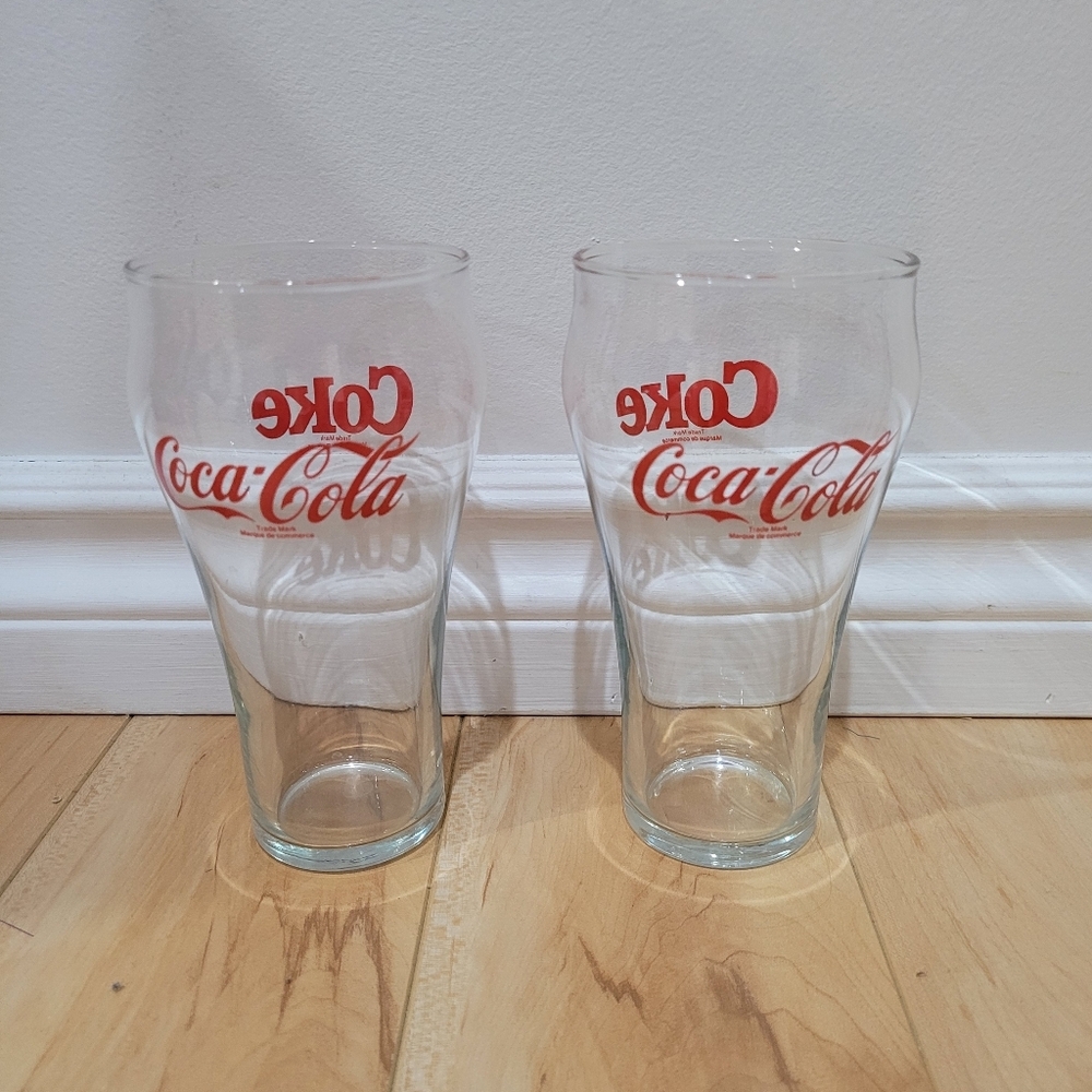 2 Coca-Cola Glasses